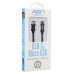Cable USB-C a Micro USB AON AO-CB-6010 2 Metros Negro