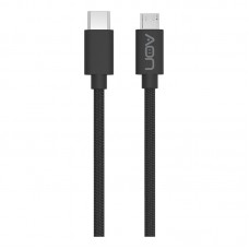 Cable USB-C a Micro USB AON AO-CB-6010 2 Metros Negro