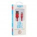 Cable USB a USB-C AON AO-CB-4012 2 Metros Trenzado Rojo