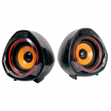 Bocina 2.0 Argom Volcano USB/3,5mm 5W Negro-Rojo