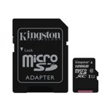 Kingston Canvas Select - Tarjeta de memoria flash (adaptador microSDXC a SD Incluido) - 128 GB