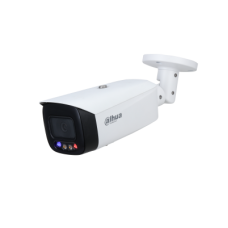 Cámara de red Bullet WizSense de foco fijo con disuasión activa a todo color de 2 MP