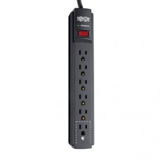 Tripp Lite Surge Protector Power Strip 120V 6 Outlet 6' Cord 790 Joule Black - Protector contra sobretensiones - 15 A